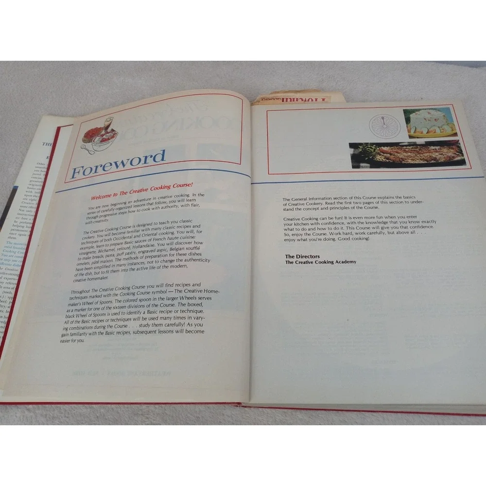 Vintage Creative Cooking Course Charlotte Turgeon Larousse‎ Gastronomique HC DJ